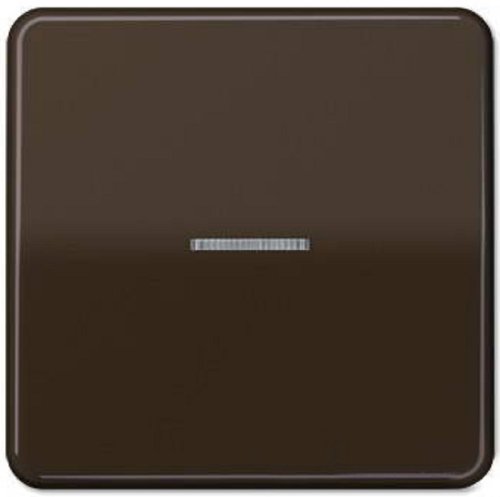 Лицевая панель Jung CD500 для 1-кл. выключателя с подсветкой коричневый картинка